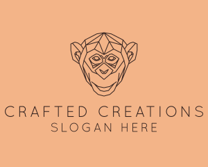 Monkey Wild Animal logo design