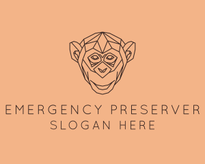 Monkey Wild Animal logo design