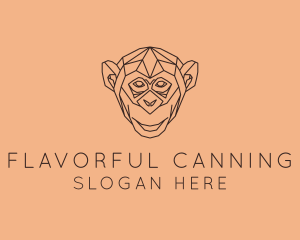 Monkey Wild Animal logo design