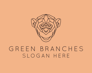 Monkey Wild Animal logo design