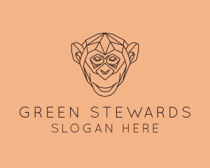 Monkey Wild Animal logo design