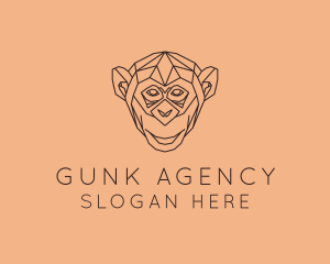 Monkey Wild Animal logo design