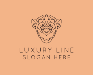 Monkey Wild Animal logo design