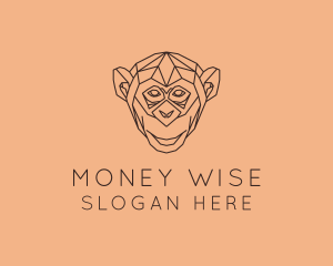 Monkey Wild Animal logo design