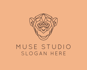 Monkey Wild Animal logo design