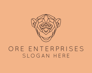 Monkey Wild Animal logo design