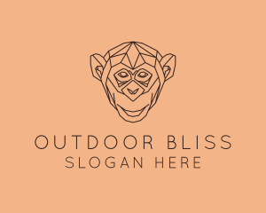 Monkey Wild Animal logo design