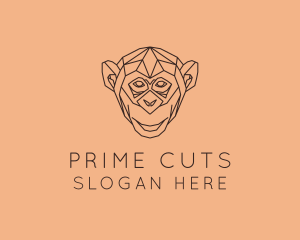 Monkey Wild Animal logo design