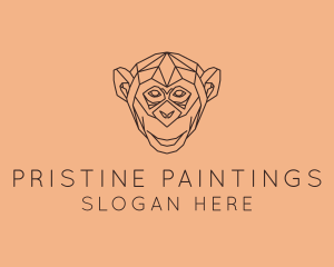 Monkey Wild Animal logo design