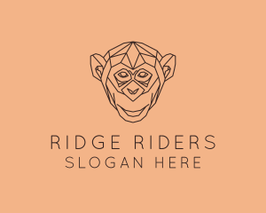 Monkey Wild Animal logo design