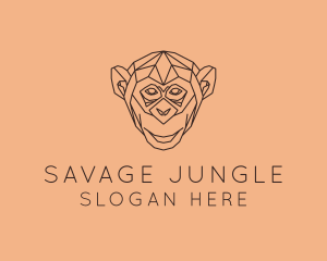 Monkey Wild Animal logo design