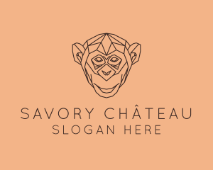 Monkey Wild Animal logo design