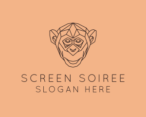 Monkey Wild Animal logo design