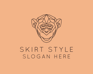 Monkey Wild Animal logo design