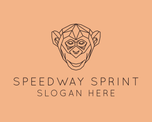 Monkey Wild Animal logo design