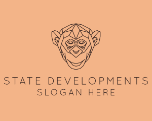 Monkey Wild Animal logo design