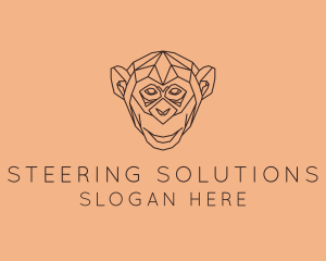 Monkey Wild Animal logo design