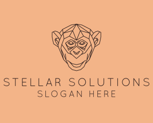 Monkey Wild Animal logo design