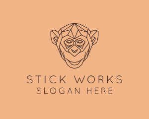 Monkey Wild Animal logo design