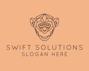 Monkey Wild Animal logo design