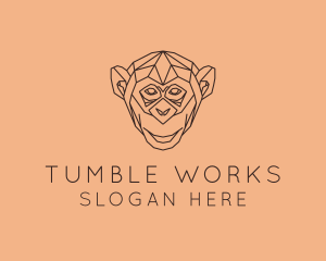 Monkey Wild Animal logo design