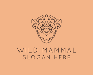 Monkey Wild Animal logo design