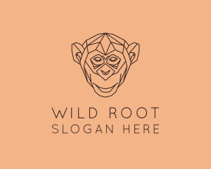 Monkey Wild Animal logo design