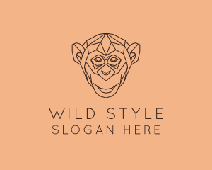 Monkey Wild Animal logo design