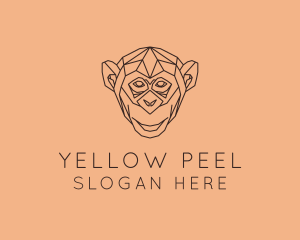 Monkey Wild Animal logo design