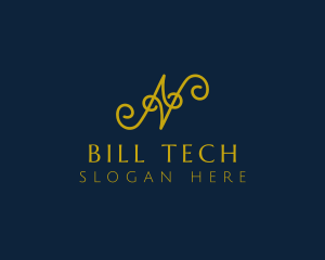 Ornate Luxury Cursive logo design