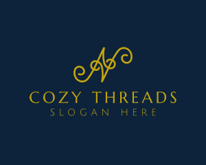 Ornate Luxury Cursive logo design