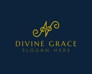 Ornate Luxury Cursive logo design