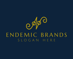 Ornate Luxury Cursive logo design