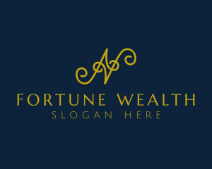 Ornate Luxury Cursive logo design