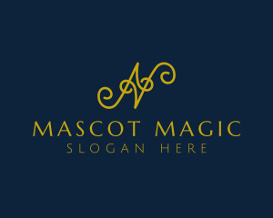 Ornate Luxury Cursive logo design