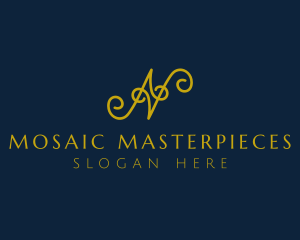 Ornate Luxury Cursive logo design