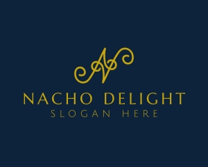 Ornate Luxury Cursive logo design