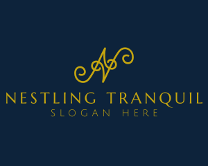 Ornate Luxury Cursive logo design