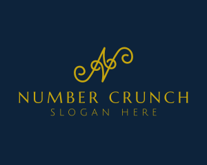 Ornate Luxury Cursive logo design