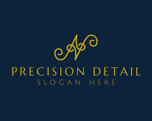 Ornate Luxury Cursive logo design