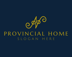 Ornate Luxury Cursive logo design