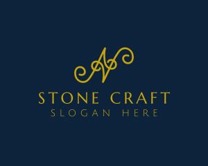 Ornate Luxury Cursive logo design