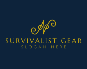 Ornate Luxury Cursive logo design