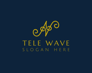 Ornate Luxury Cursive logo design