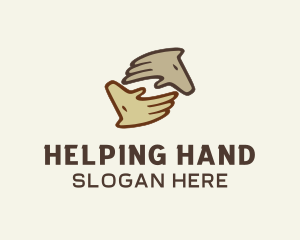 Equine Horse Hands logo design