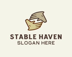 Equine Horse Hands logo design