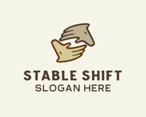 Equine Horse Hands logo design