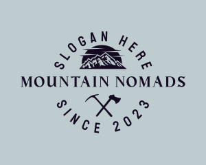 Rustic Mountain Adventure logo design