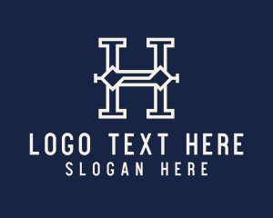 Modern Startup Business Letter H logo