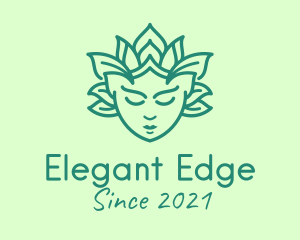 Green Nature Goddess logo